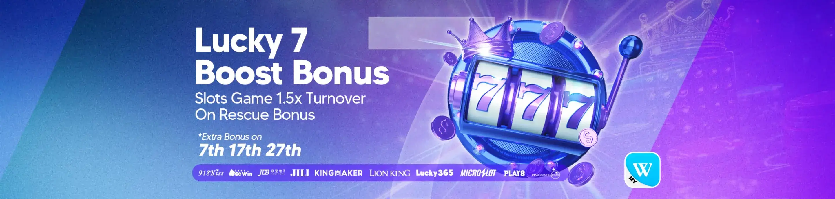 Winbox Lucky 7 Bonus Banner